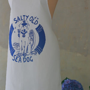 Salty old dog apron